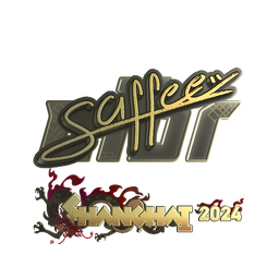 Sticker | saffee (Gold) | Shanghai 2024