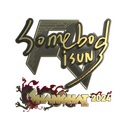 Sticker | somebody (Gold) | Shanghai 2024