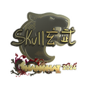 Sticker | skullz (Gold) | Shanghai 2024