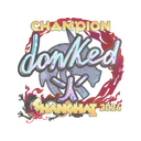 Sticker | donk (Holo, Champion) | Shanghai 2024