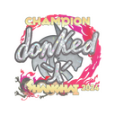 Sticker | donk (Glitter, Champion) | Shanghai 2024