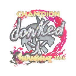 Sticker | donk (Glitter, Champion) | Shanghai 2024
