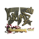 Sticker | KRIMZ (Gold) | Shanghai 2024