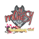 Sticker | m0NESY (Glitter) | Shanghai 2024
