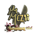 Sticker | mezii (Gold) | Shanghai 2024