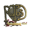 Sticker | malbsMd (Gold) | Shanghai 2024