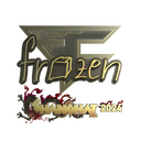 Sticker | frozen (Gold) | Shanghai 2024