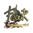 Sticker | fEAR (Gold) | Shanghai 2024