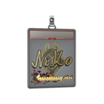 Sticker Slab | NiKo (Gold) | Shanghai 2024
