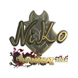 Sticker | NiKo (Gold) | Shanghai 2024