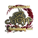 Sticker | chopper (Gold, Champion) | Shanghai 2024