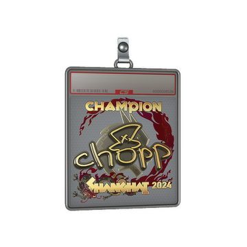 Sticker Slab | chopper (Gold, Champion) | Shanghai 2024