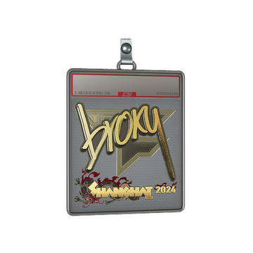 Sticker Slab | broky (Gold) | Shanghai 2024