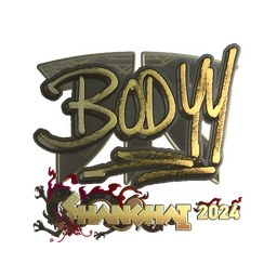 Sticker | bodyy (Gold) | Shanghai 2024