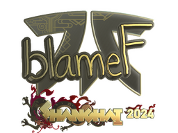 Sticker | blameF (Gold) | Shanghai 2024