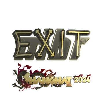 Sticker | exit (Gold) | Shanghai 2024