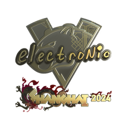 Sticker | electronic (Gold) | Shanghai 2024