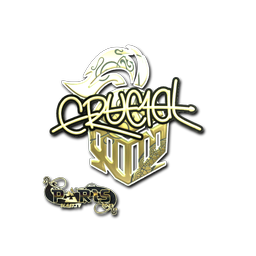 Sticker | CRUC1AL (Gold) | Paris 2023
