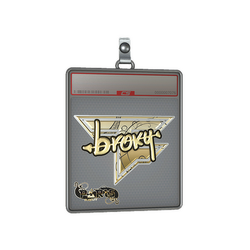 Sticker Slab | broky (Gold) | Paris 2023