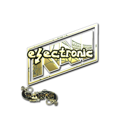 Sticker | electronic (Gold) | Paris 2023