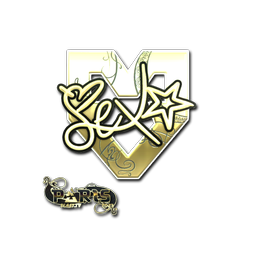 Sticker | dexter (Gold) | Paris 2023