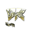 Sticker | KRIMZ (Gold) | Paris 2023