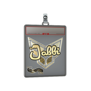 Sticker Slab | jabbi (Gold) | Paris 2023