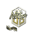 Sticker | niko (Gold)  | Paris 2023