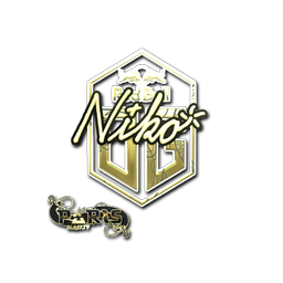 Sticker | niko (Gold)  | Paris 2023