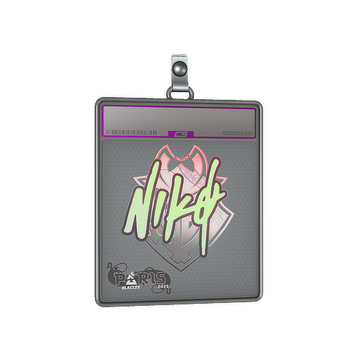 Sticker Slab | NiKo (Holo) | Paris 2023