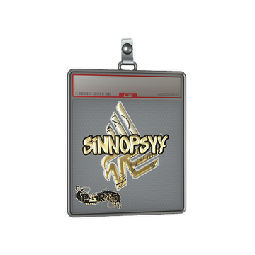 Sticker Slab | sinnopsyy (Gold) | Paris 2023