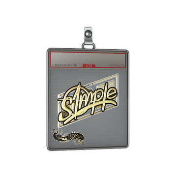 Sticker Slab | s1mple (Gold) | Paris 2023