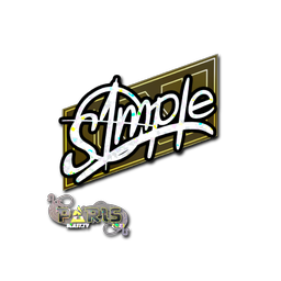 Sticker | s1mple (Glitter) | Paris 2023