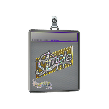 Sticker Slab | s1mple (Glitter) | Paris 2023