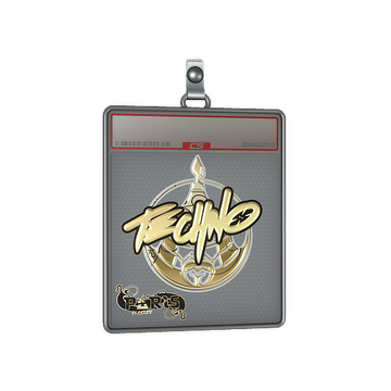 Sticker Slab | Techno4K (Gold) | Paris 2023