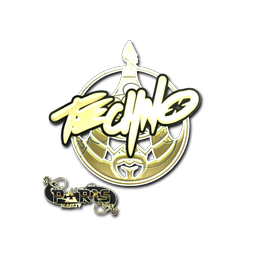 Sticker | Techno4K (Gold) | Paris 2023