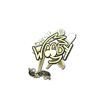Sticker | WOOD7 (Gold) | Paris 2023