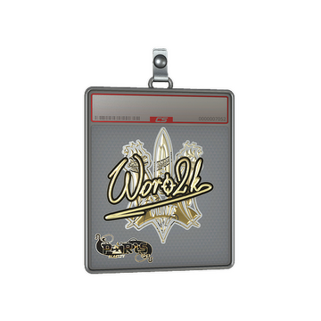 Sticker Slab | Woro2k (Gold) | Paris 2023