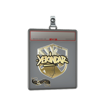 Sticker Slab | YEKINDAR (Gold) | Paris 2023