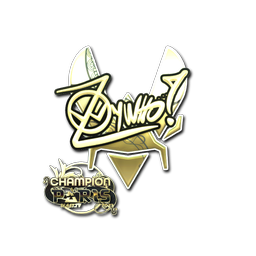 Sticker | ZywOo (Gold, Champion) | Paris 2023