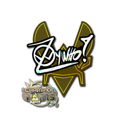 Sticker | ZywOo (Glitter, Champion) | Paris 2023