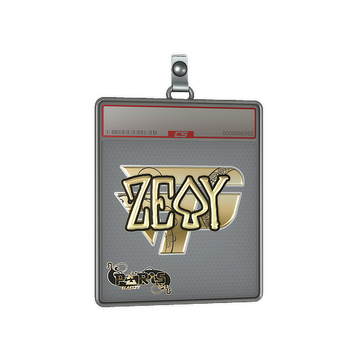 Sticker Slab | zevy (Gold) | Paris 2023