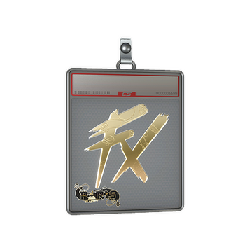 Sticker Slab | Fluxo (Gold) | Paris 2023