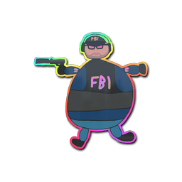 Sticker | Poorly Drawn FBI (Holo)
