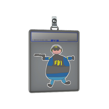 Sticker Slab | Poorly Drawn FBI