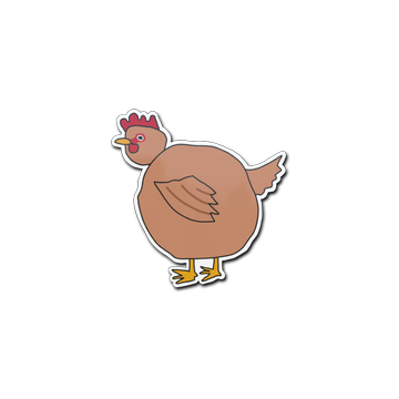Sticker | Poorly Drawn Chicken