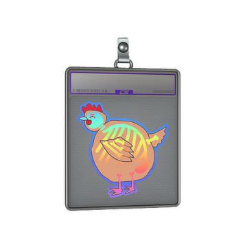 Sticker Slab | Poorly Drawn Chicken (Holo)