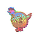 Sticker | Poorly Drawn Chicken (Holo)
